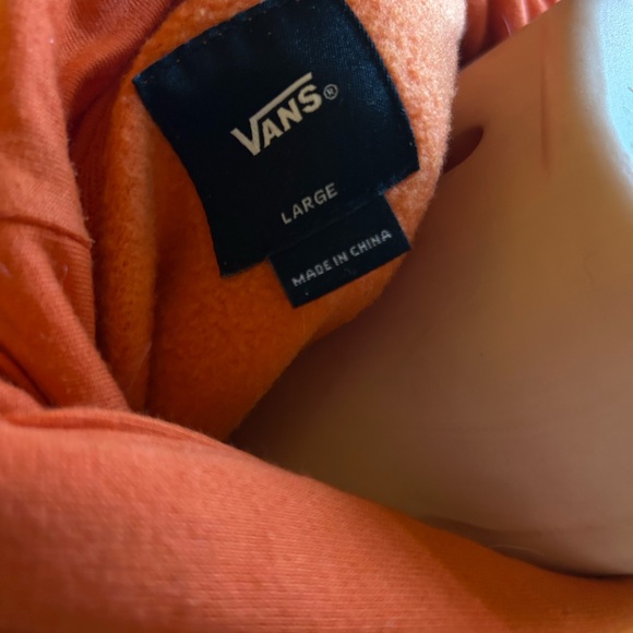Vans Orange Pullover 3D Logo Hoodie Men’s Large - Picture 2 of 4